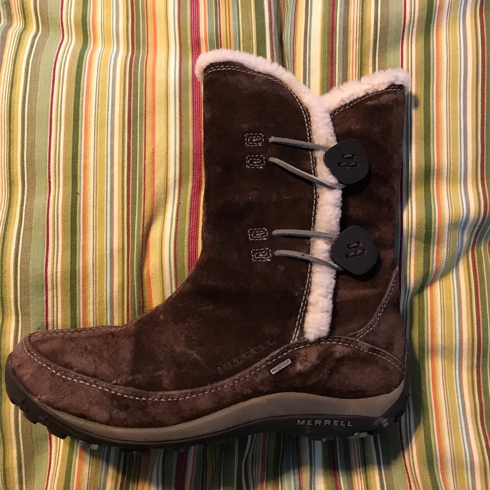 Merrell leather waterproof winter/snow boots